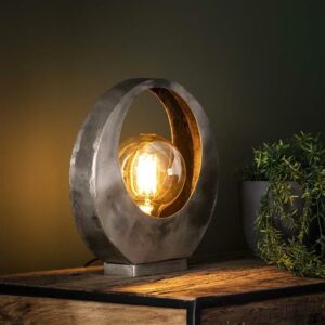 Tafellamp Full Moon - oud zilver