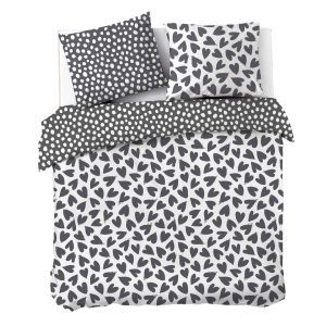 Dekbedovertrek Dancing Hearts - Zwart
