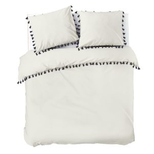 Dekbedovertrek Fleeky Fringes - Wit