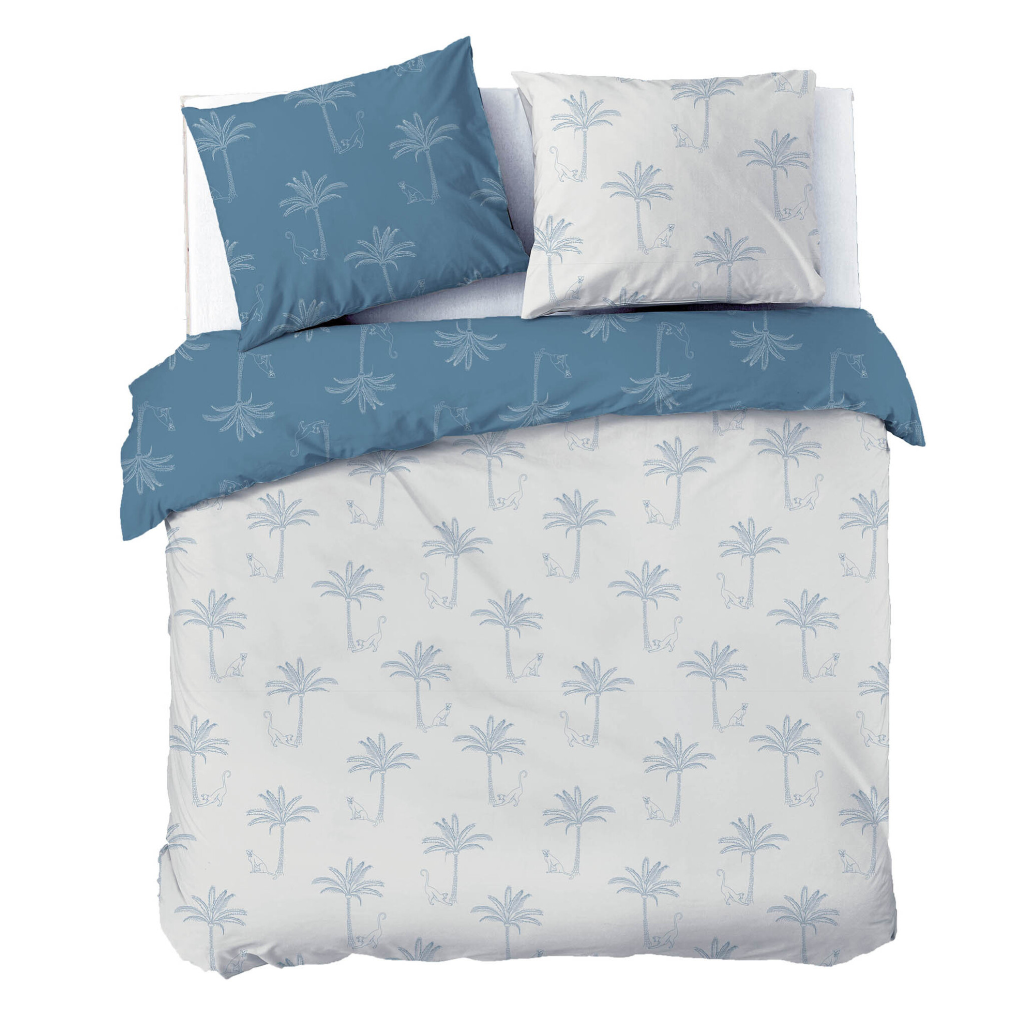 Dekbedovertrek Funny Cheetahs - Wit