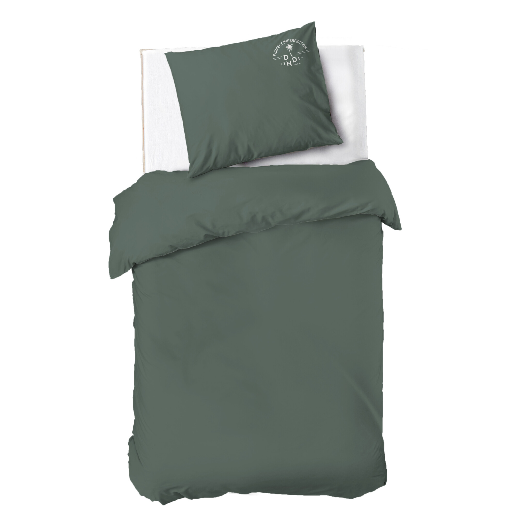 Dekbedovertrek Plain Beauty - Donkergroen