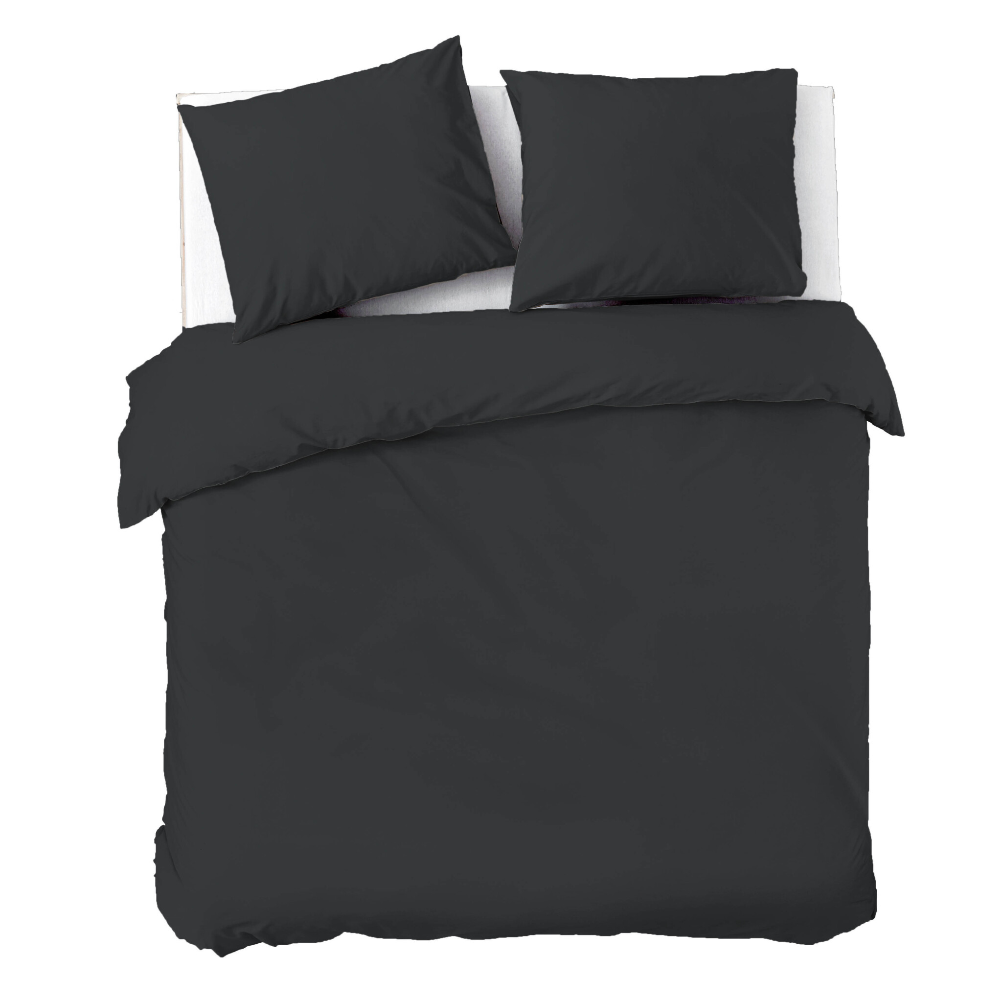 Dekbedovertrek Plain Beauty - Zwart